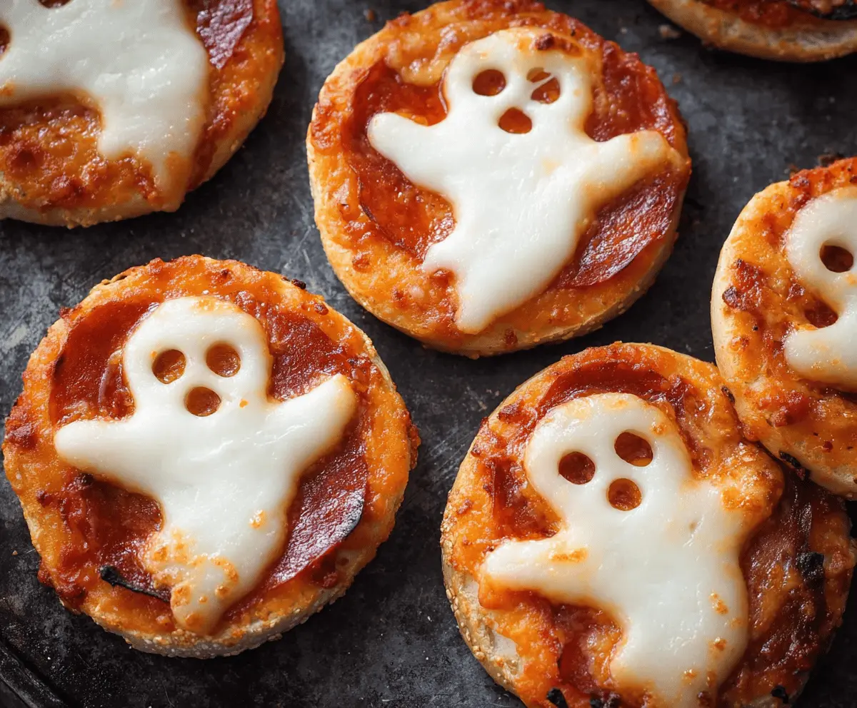 Ghost Pizza Bagels