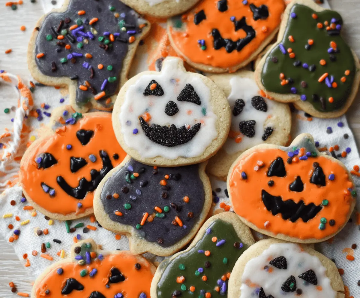 Halloween Shortbread Cookies