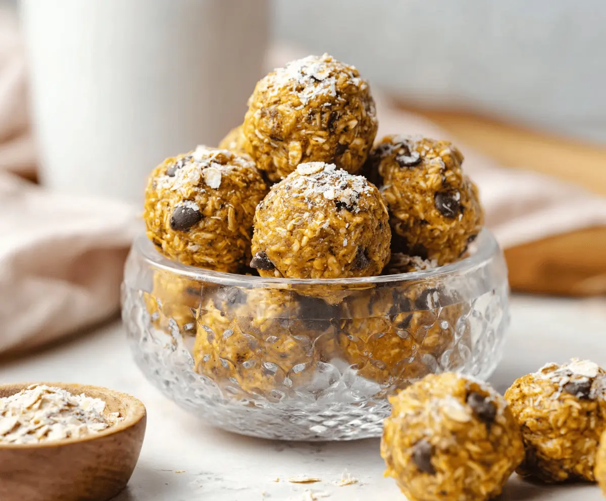Pumpkin Banana Protein Balls
