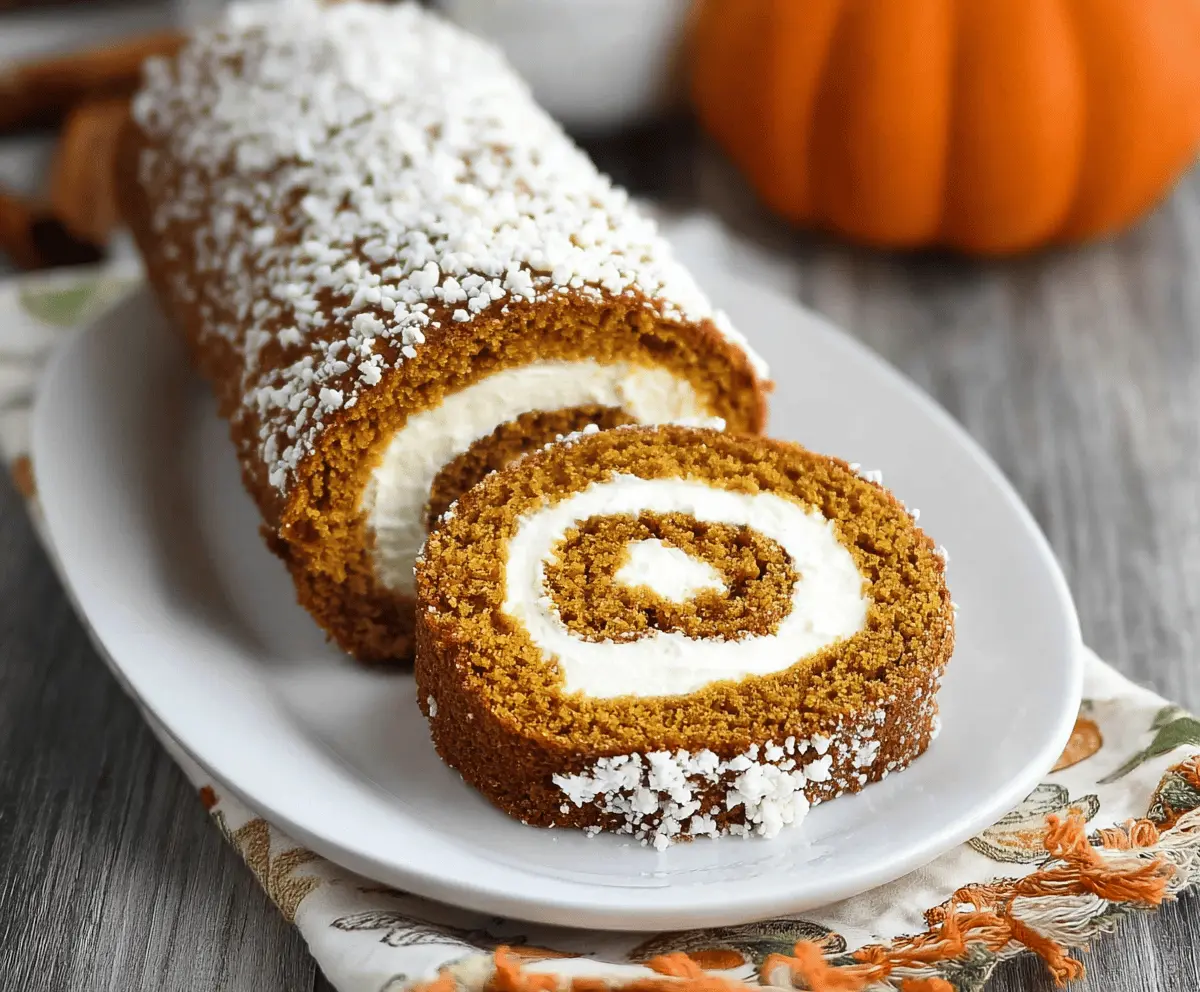 Pumpkin Roll Cake