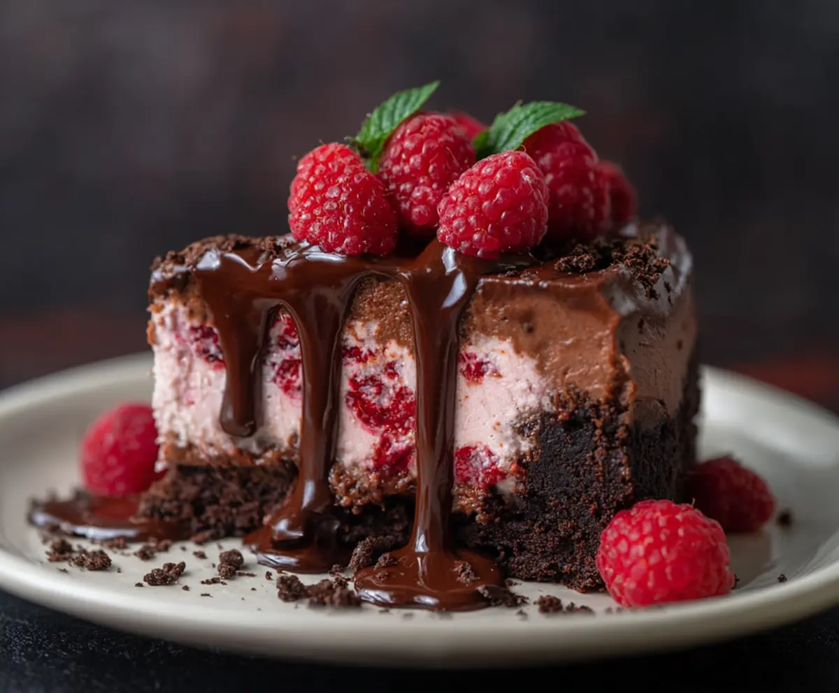 Chocolate Raspberry Cheesecake