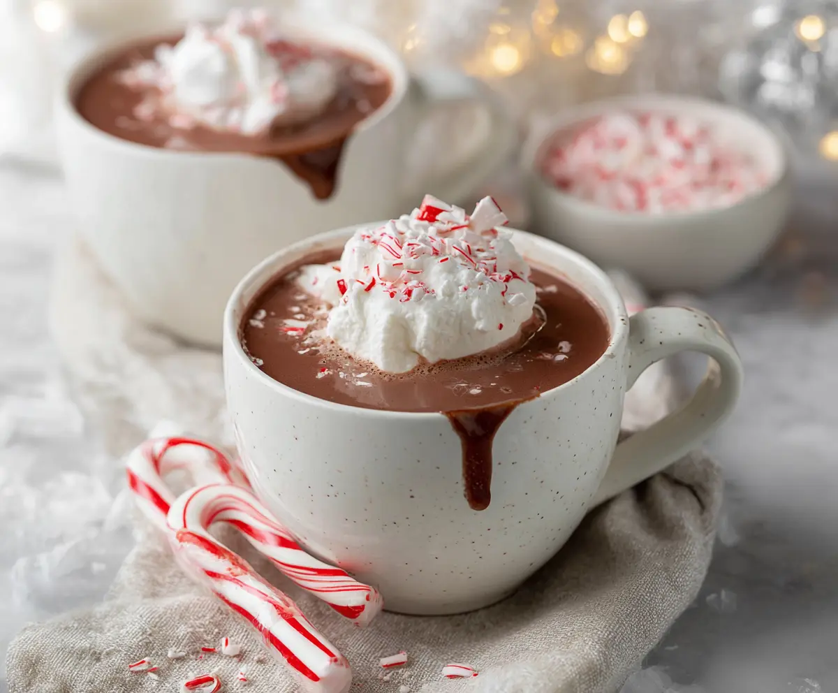 Christmas Peppermint Hot Chocolate