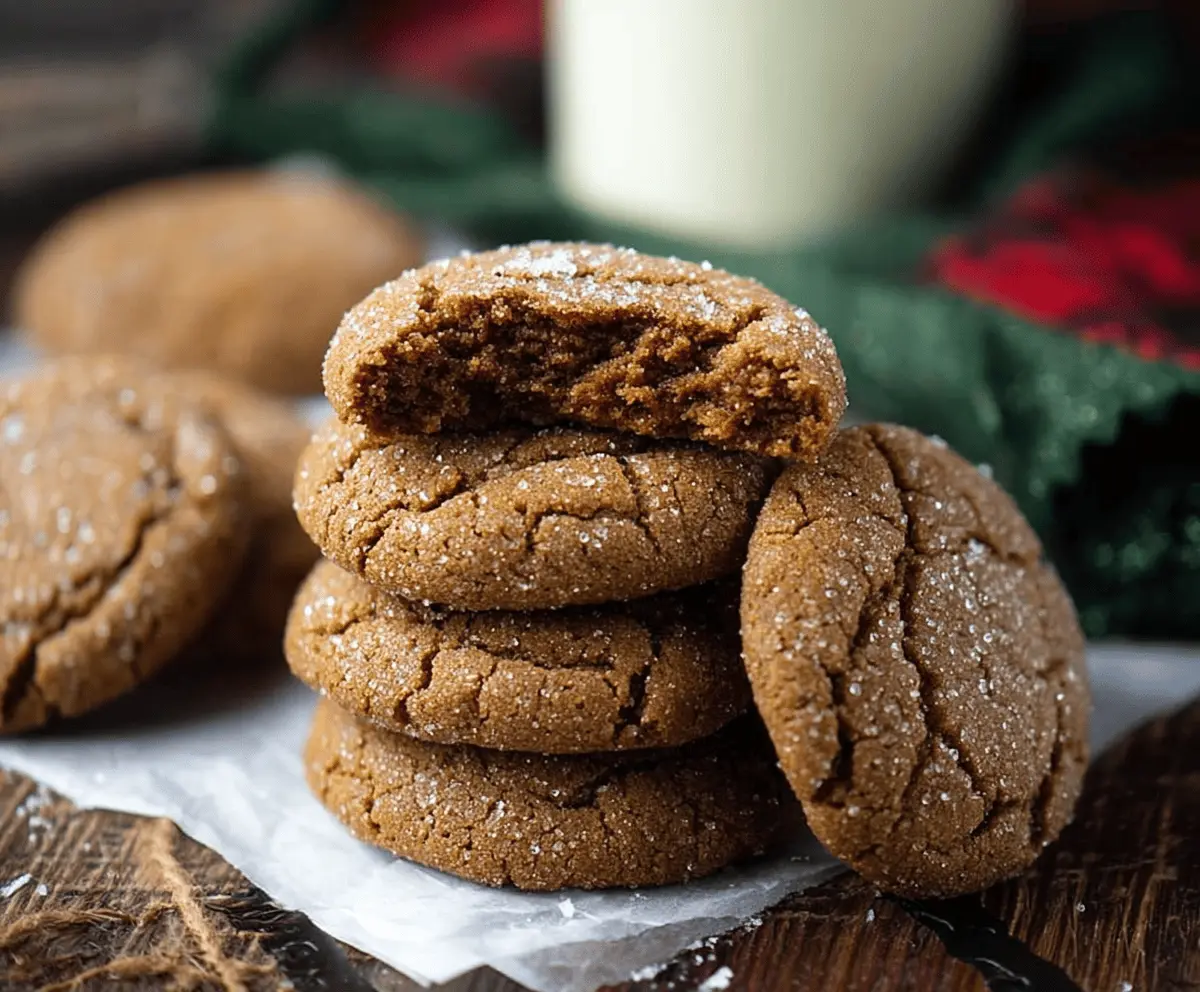 Delicious gingerbread molasses cookies topped with icing, perfect for the holidays.