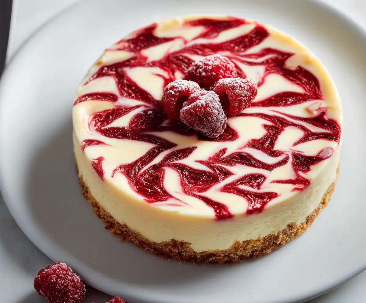 Raspberry Almond Cheesecake