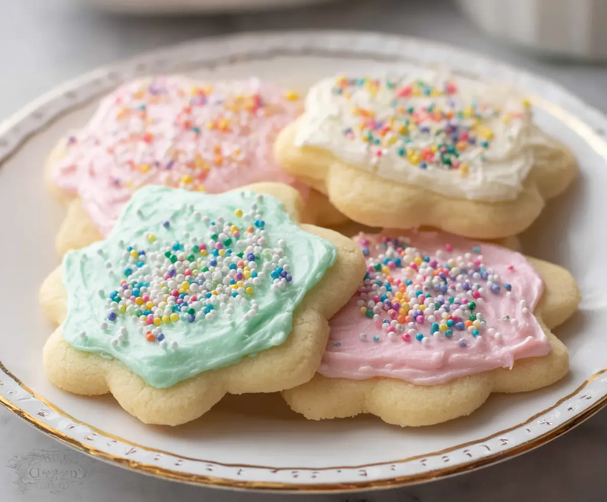 Delicious sour cream sugar cookies with a golden crust and soft interior, perfect for baking enthusiasts.
