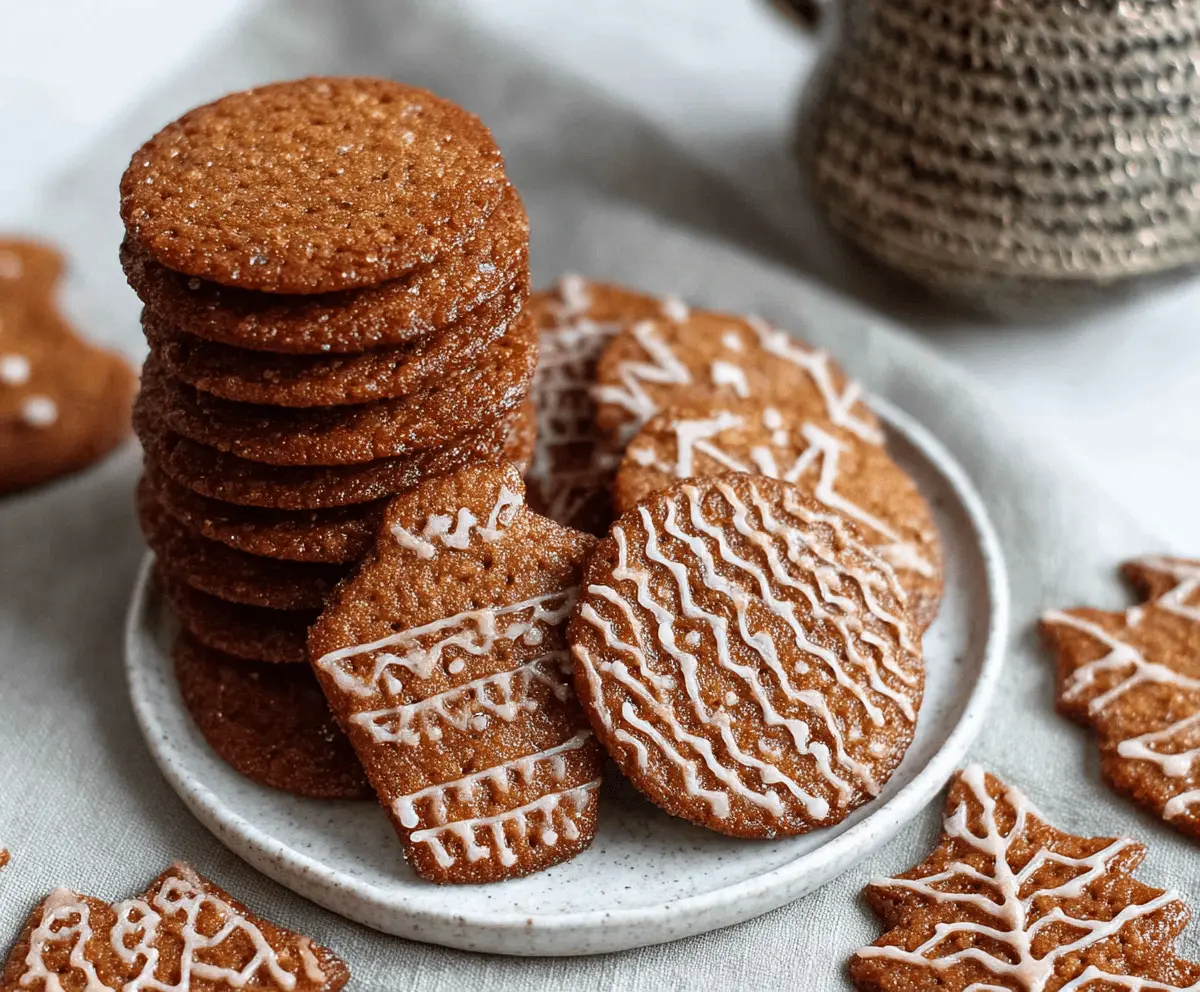 Homemade Swedish gingerbread cookies arranged on a baking sheet for festive holiday baking.