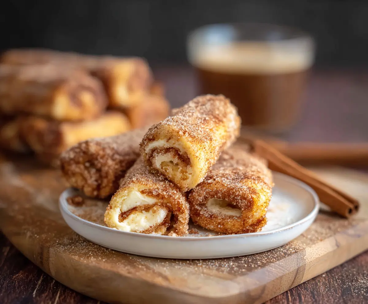 Delicious Cinnamon Cream Cheese Roll Ups with a golden, flaky exterior and creamy filling, perfect for breakfast or dessert.
