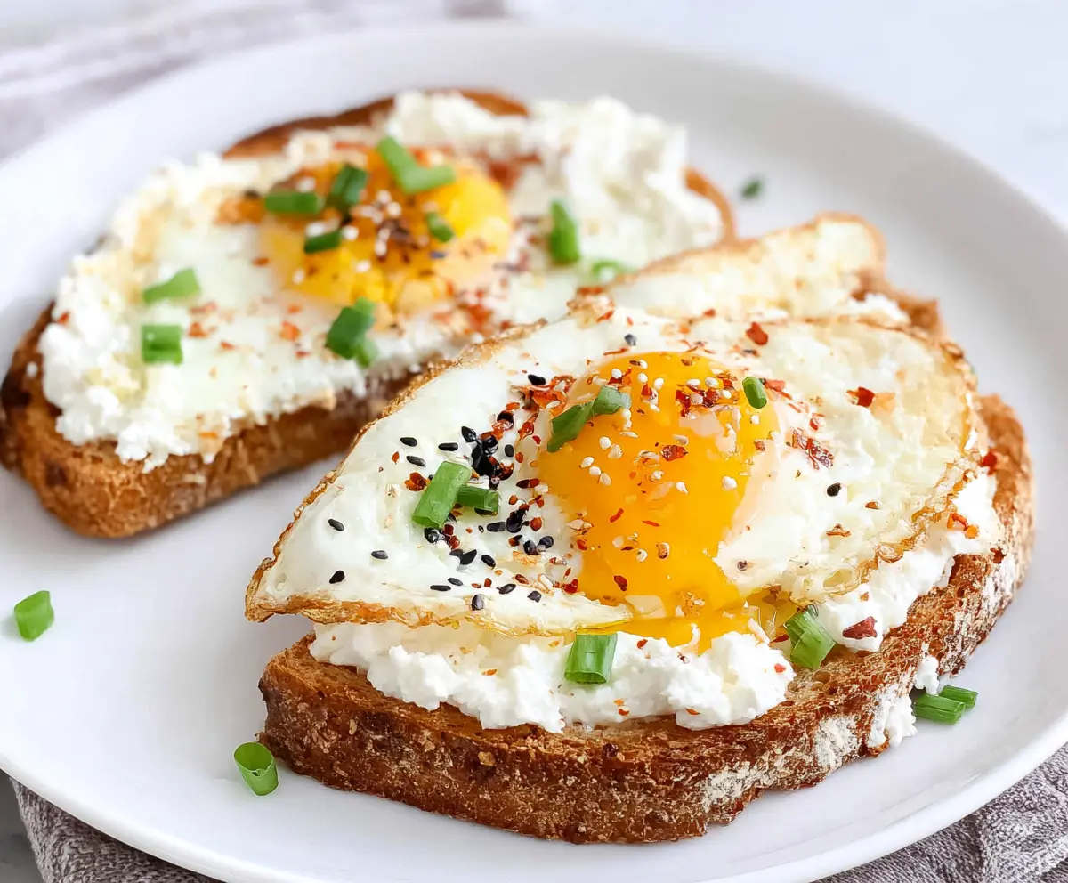 Cottage Cheese Egg Toast