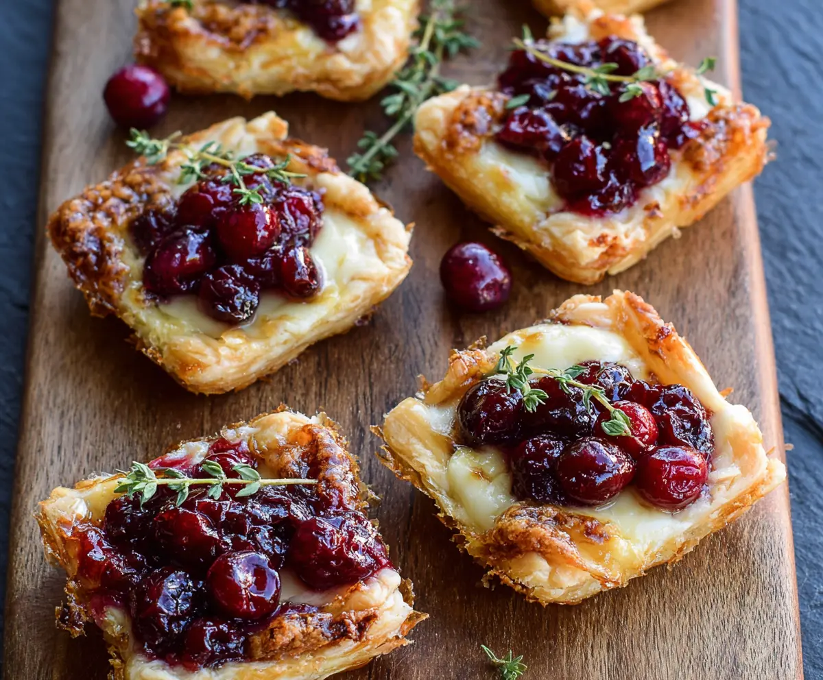 Cranberry Brie Tartlets