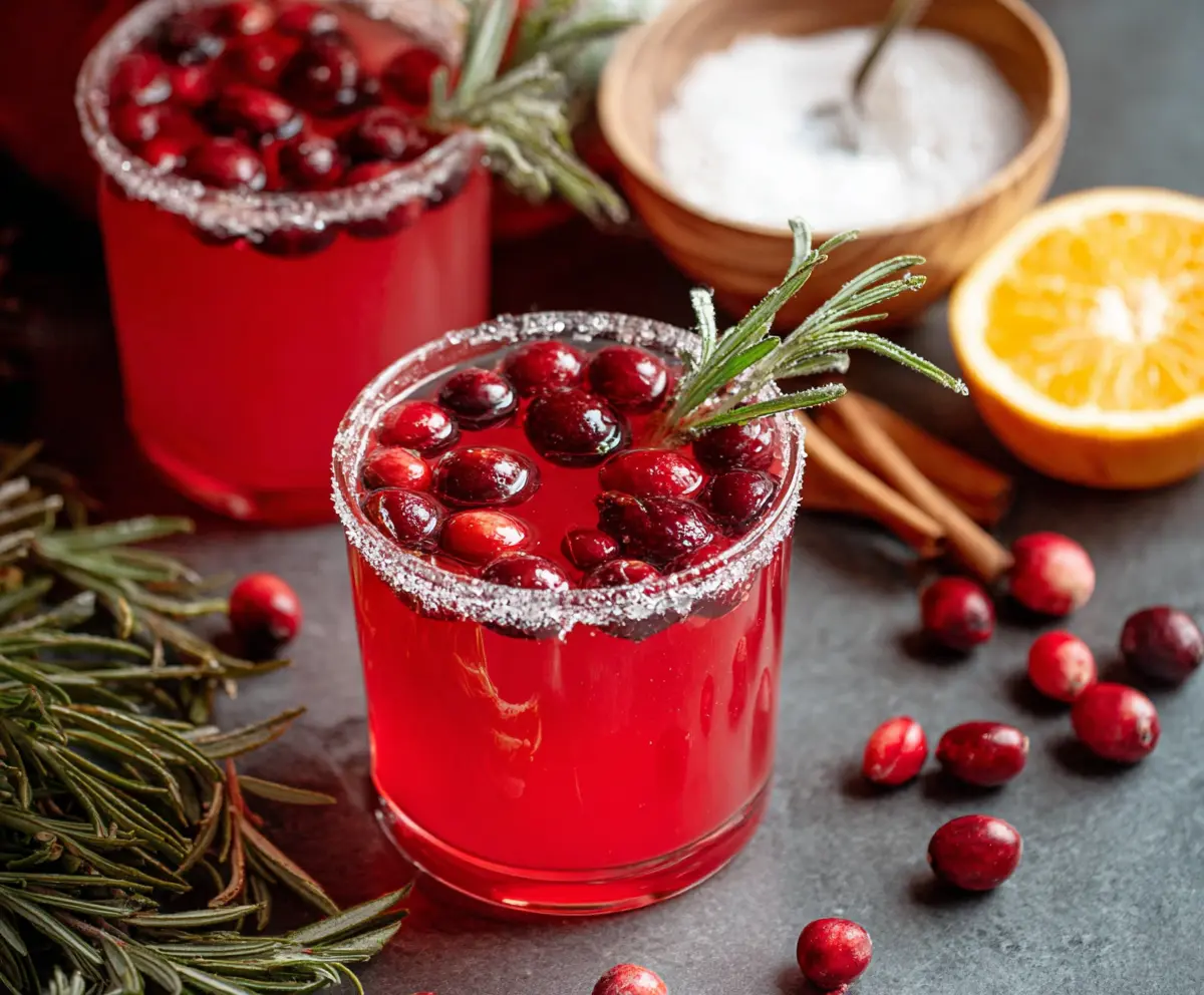 Festive holiday spiked punch cocktail served in a glass with garnishes, perfect for celebrations.