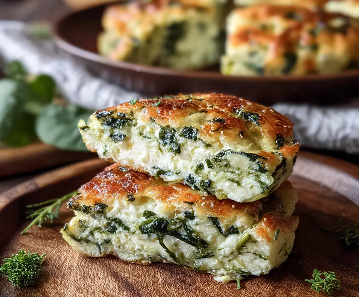Healthy spinach and cottage cheese flagels, a nutritious snack option.