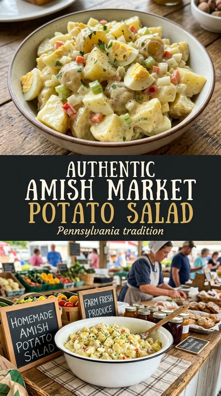 Amish Potato Salad creamy tangy eggy