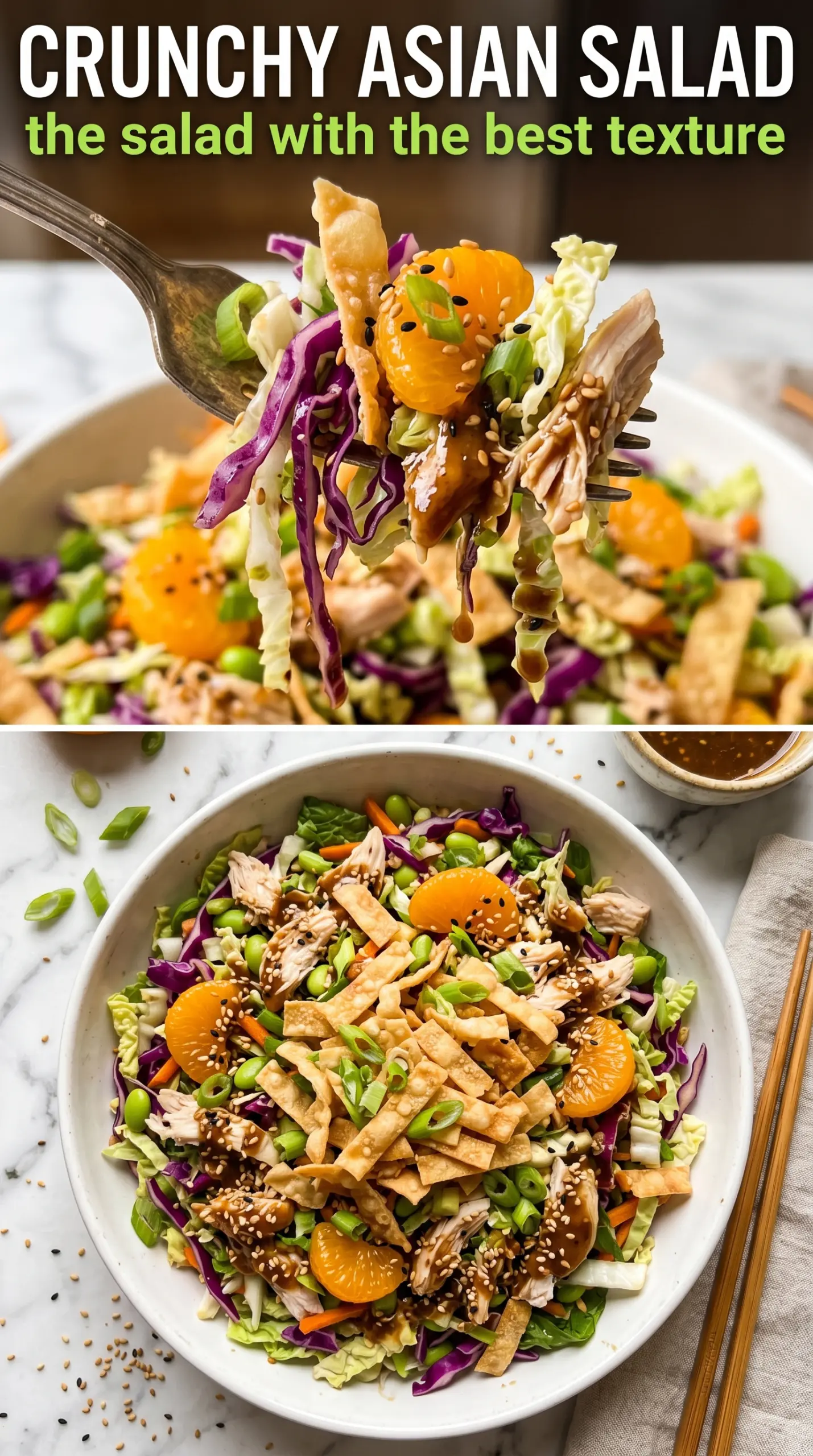 Asian Chicken Crunch Salad vibrant crunchy sesame