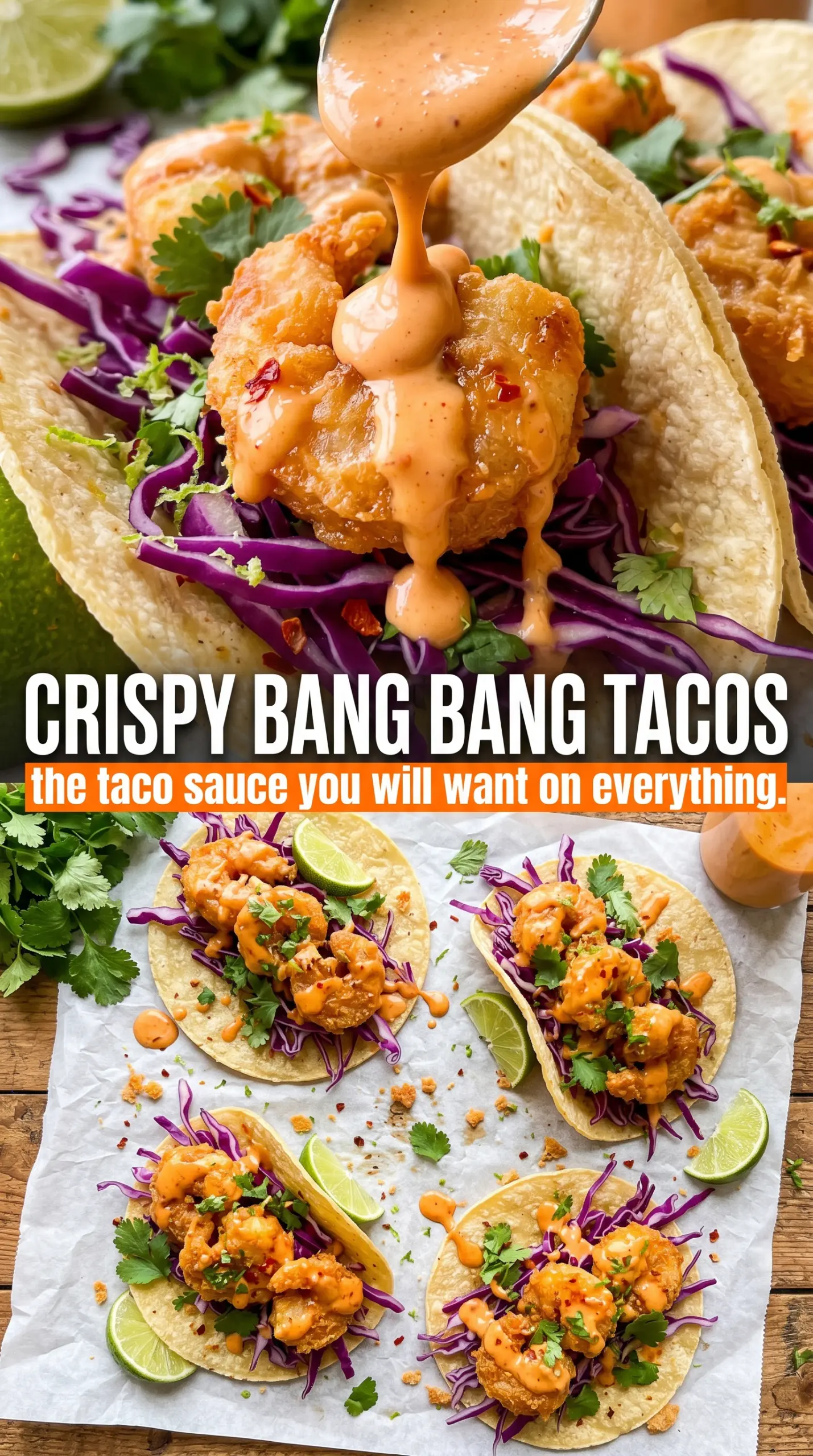 Assembled tacos on a plate