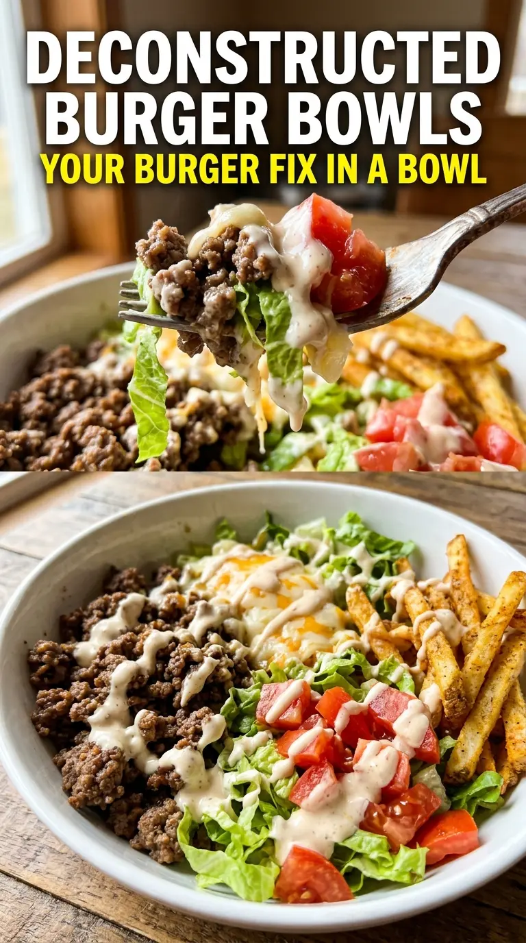 Burger Bowls crispy beef special sauce