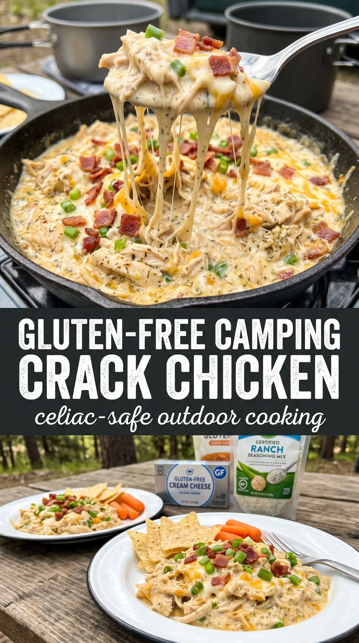 Crack Chicken Foil Packets cheesy bacon chicken