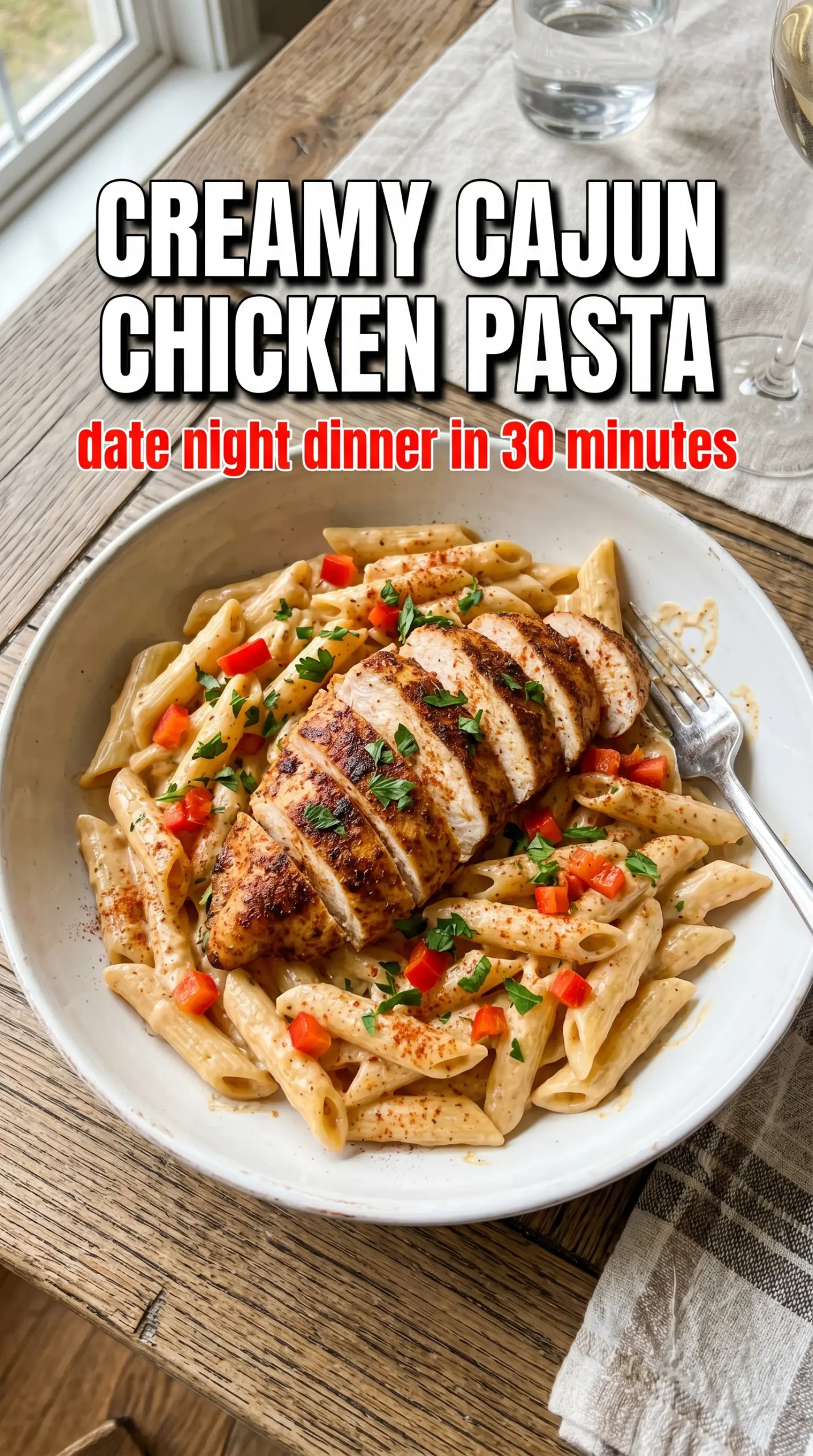 Plated pasta with sauce