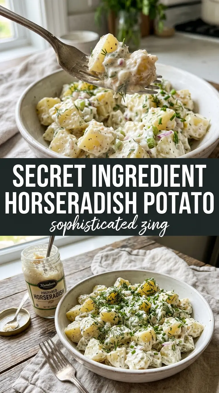 Creamy Horseradish Potato Salad tangy creamy chive