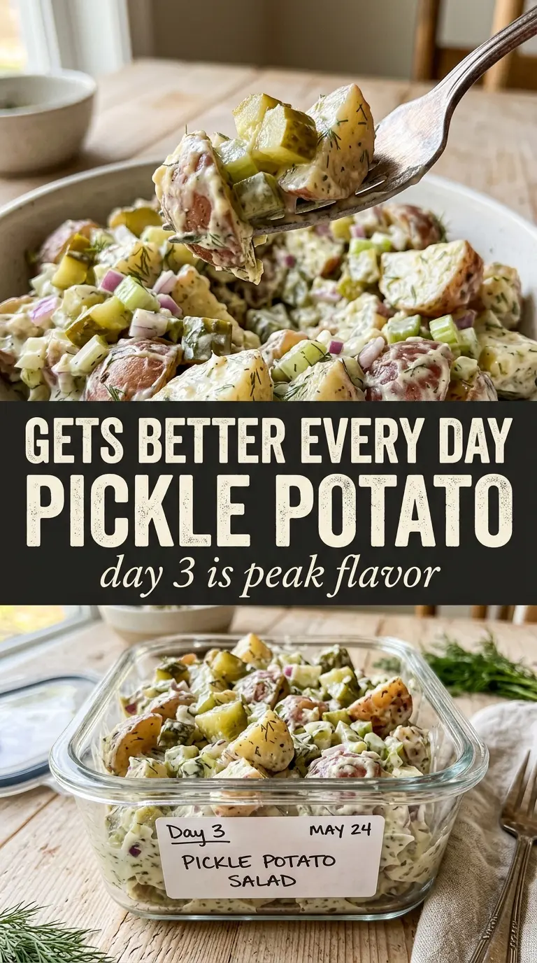 Dill Pickle Potato Salad tangy creamy