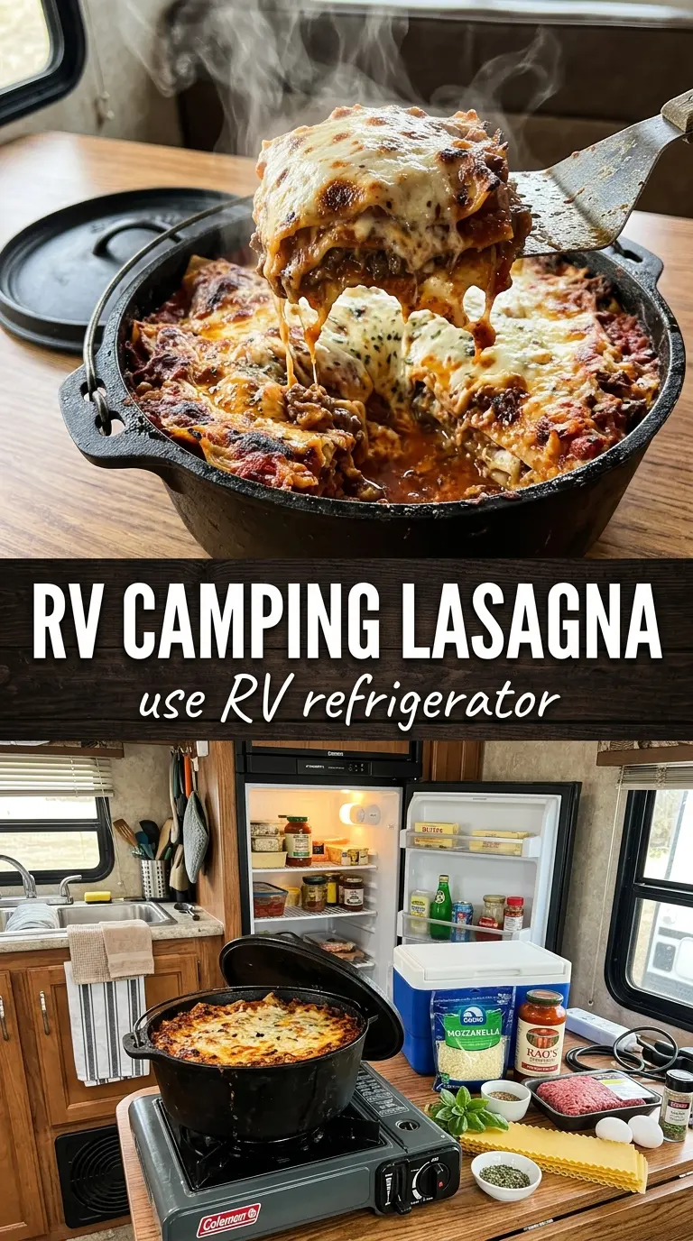 Dutch oven lasagna cheesy layered