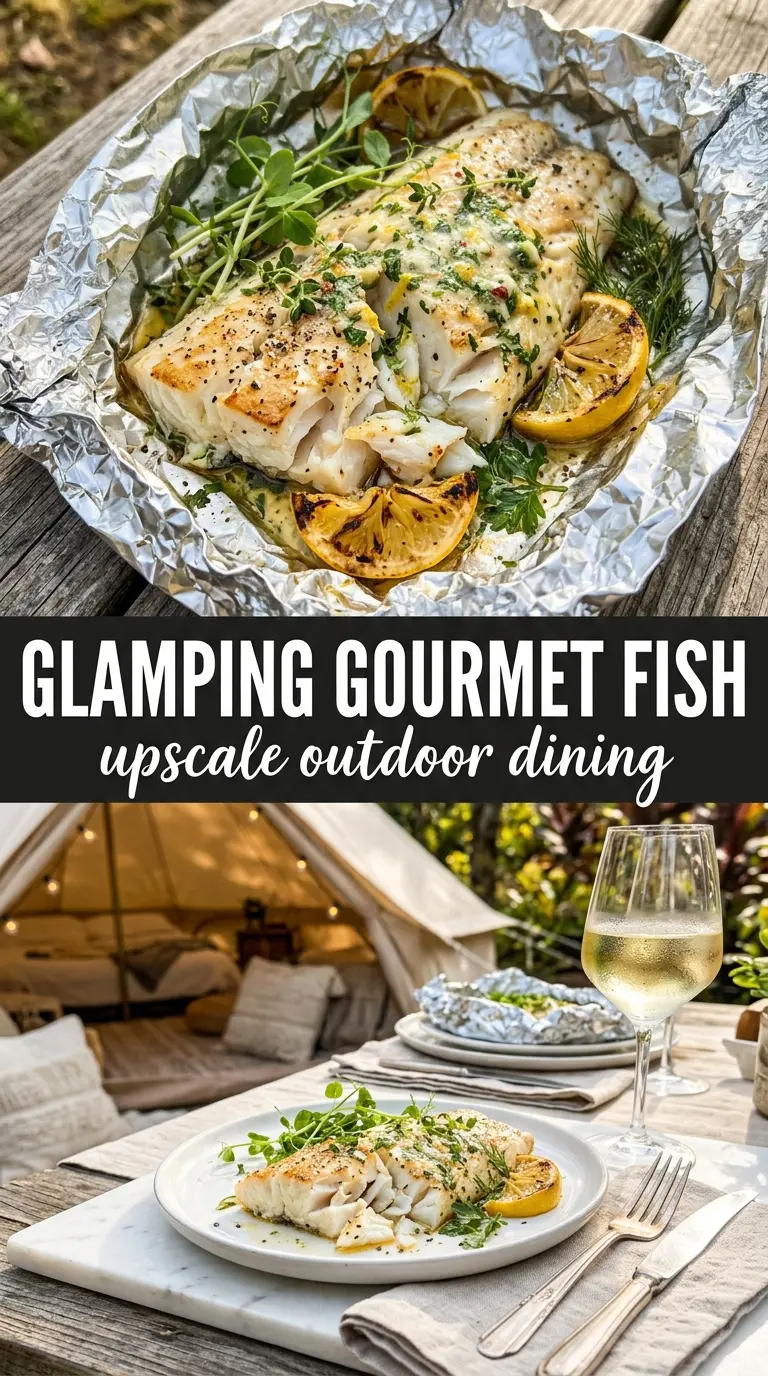 Foil packet fish lemony herb vegetables