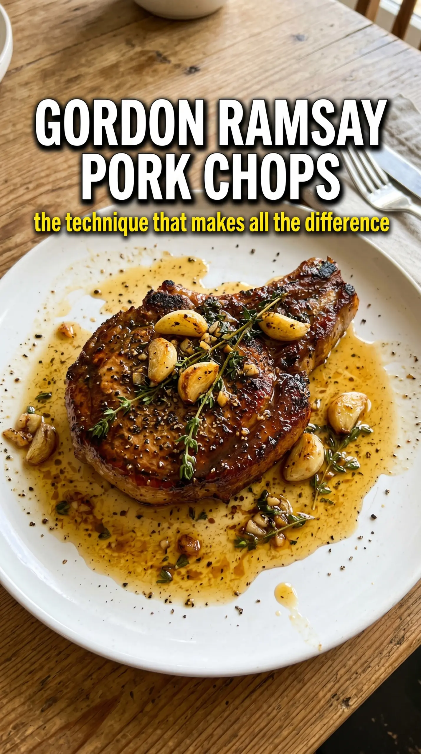 Gordon Ramsay pork chops crispy herb butter