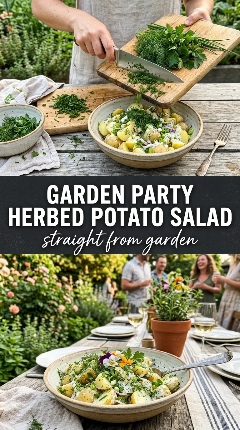 Herbed Potato Salad fresh herbs creamy dressing