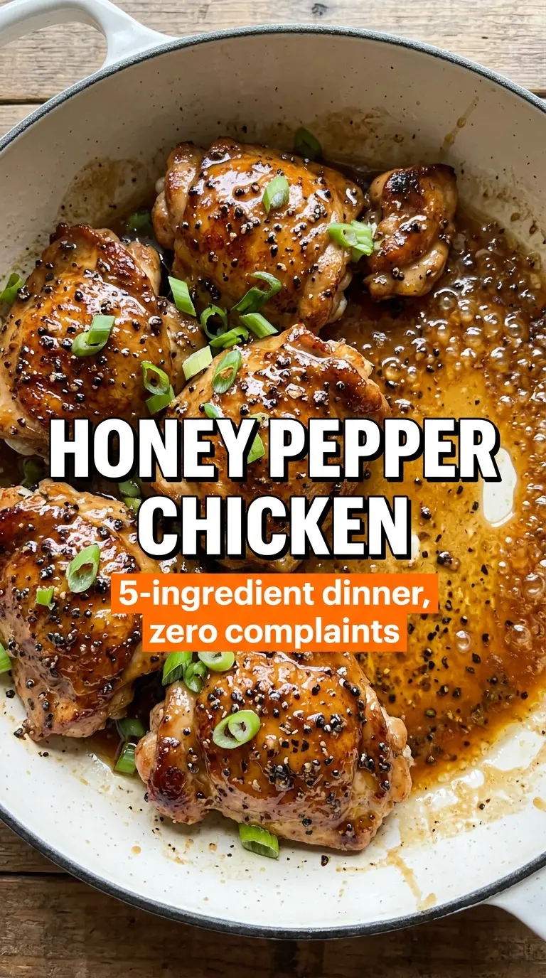 Honey Pepper Chicken glossy glazed