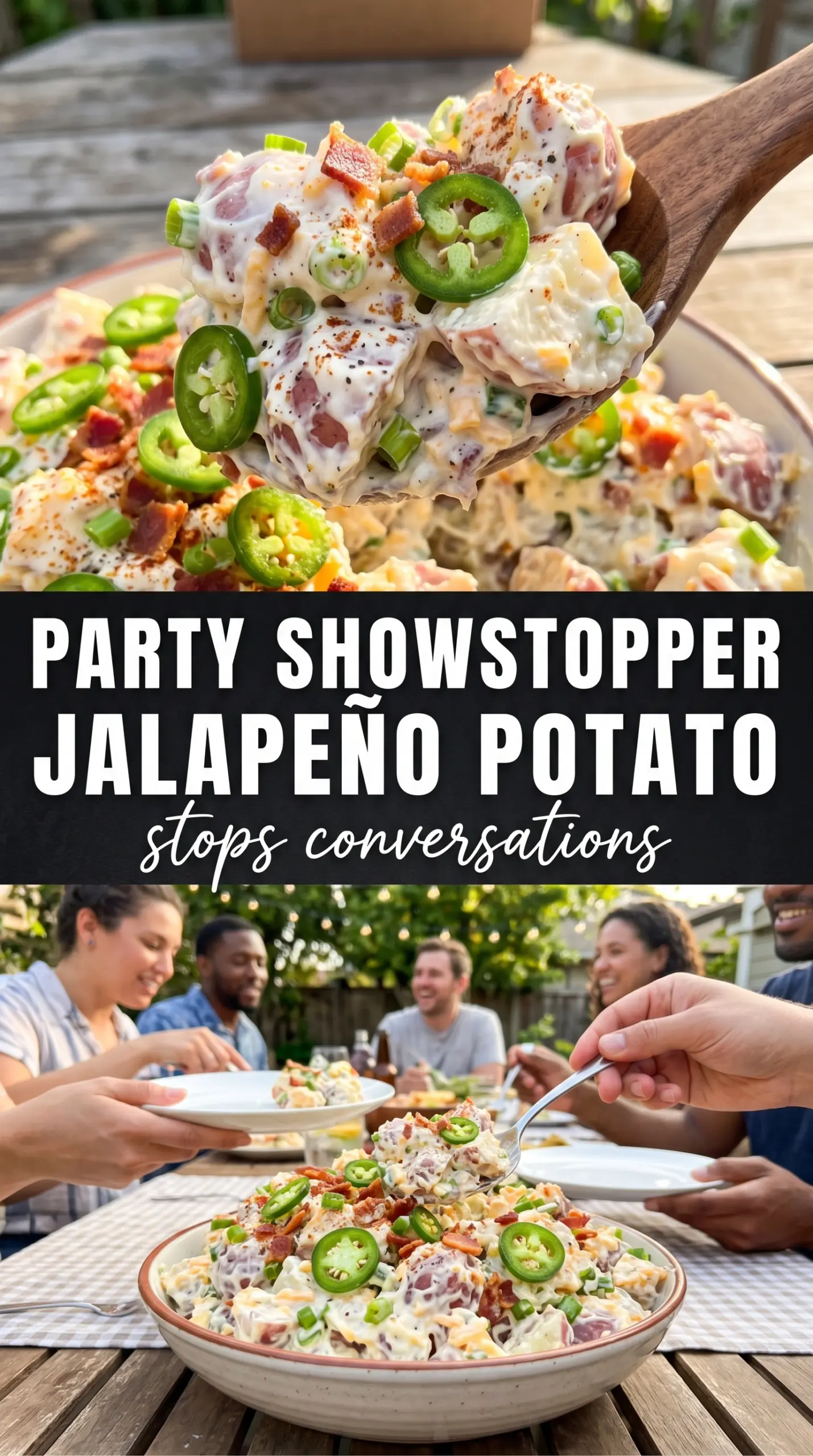 Jalapeño Popper Roasted Potato Salad crispy creamy spicy