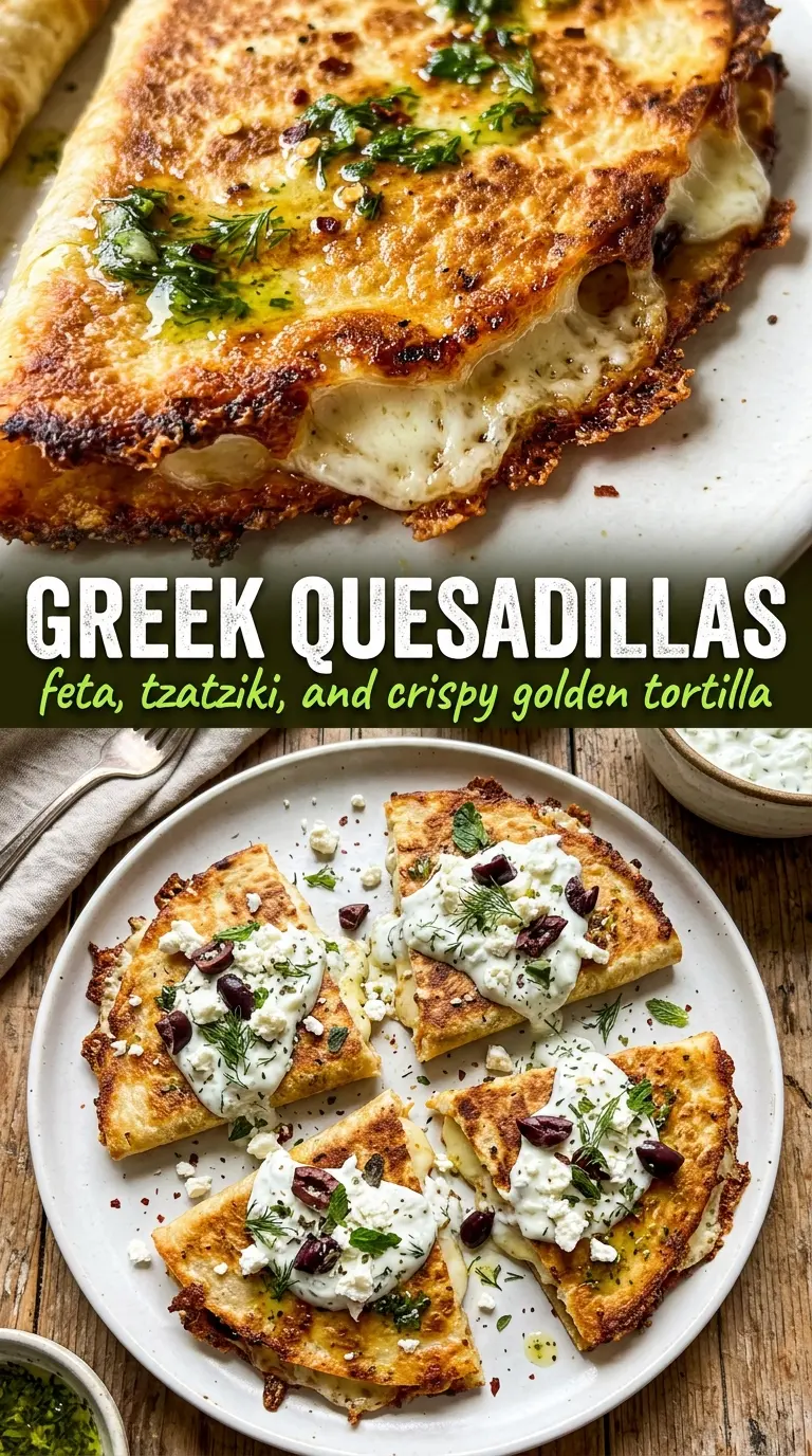 Mediterranean quesadillas crispy melty savory