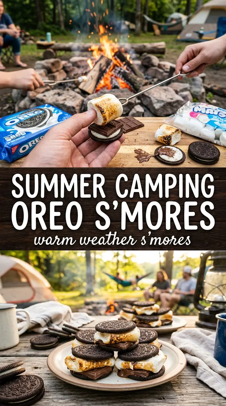 Oreo s'mores gooey marshmallow cookie