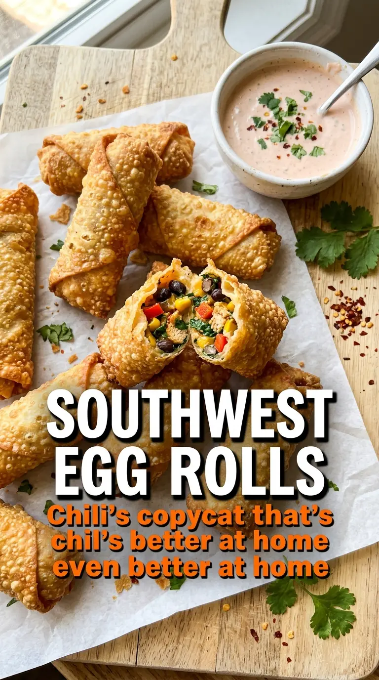 Southwest Egg Rolls crispy Tex-Mex chicken