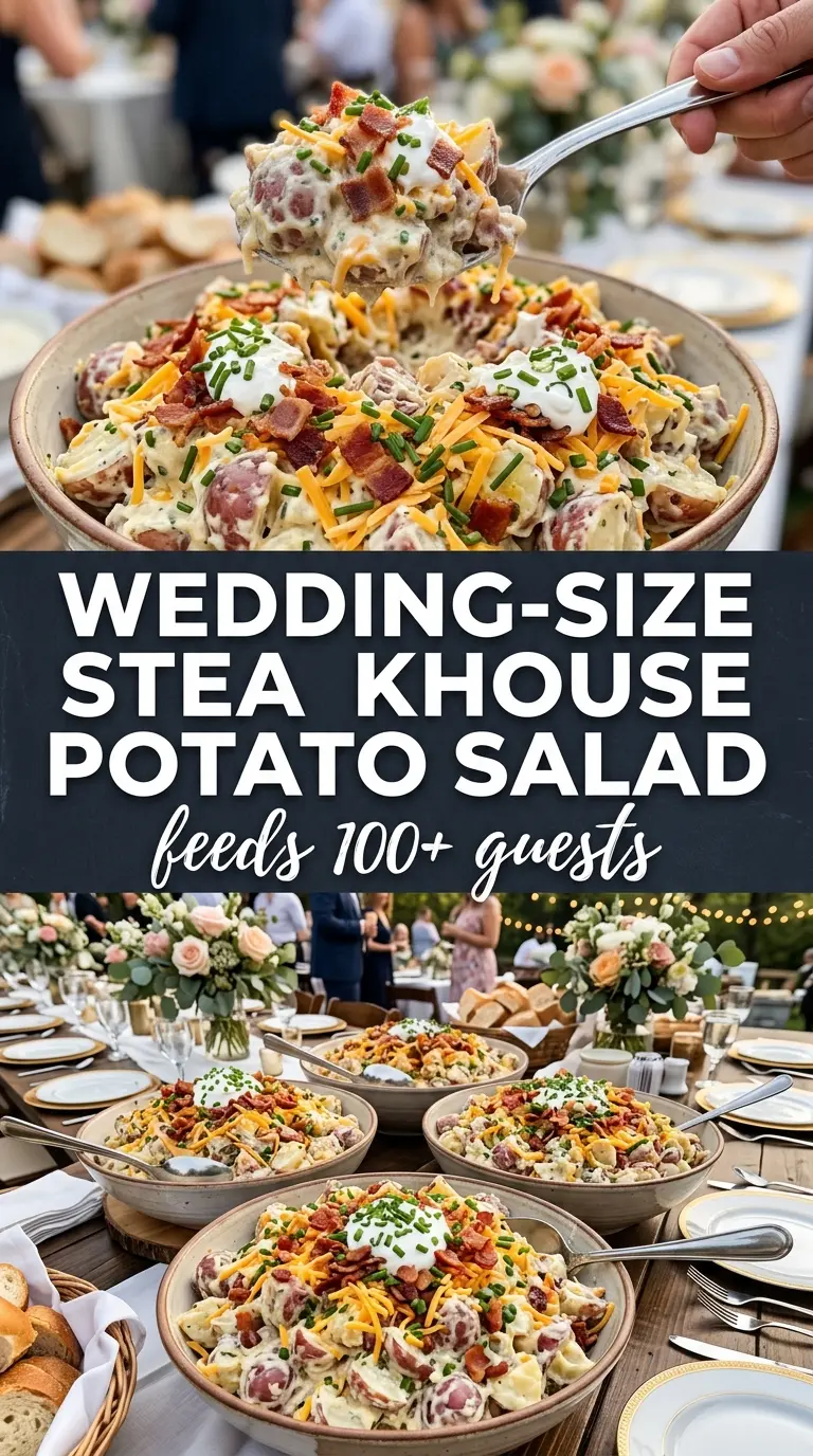 Steakhouse Potato Salad loaded, savory, creamy