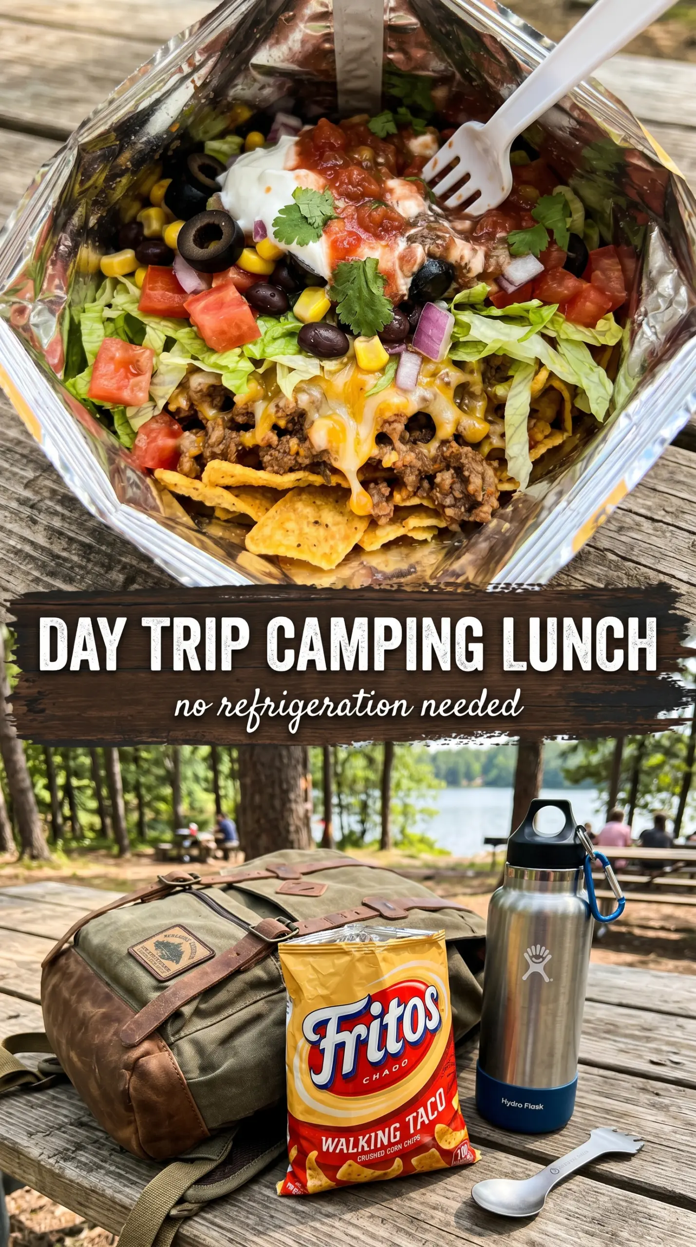Taco Salad In A Bag crunchy layered toppings