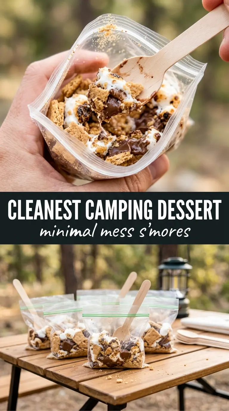 Walking s'mores gooey chocolate marshmallow
