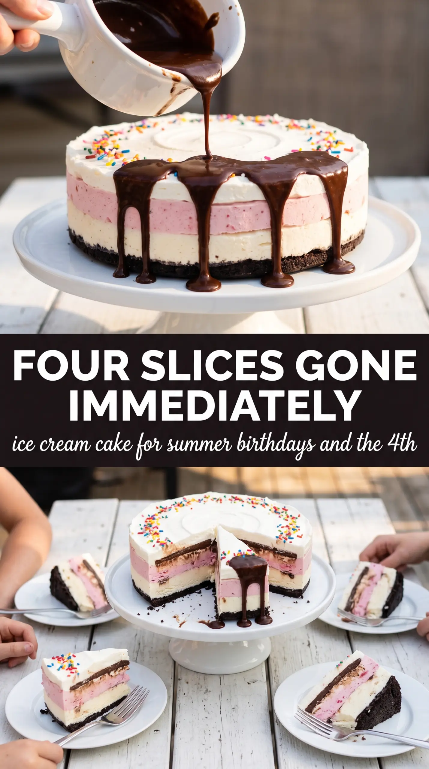 Ice Cream Cake creamy layered frozen dessert