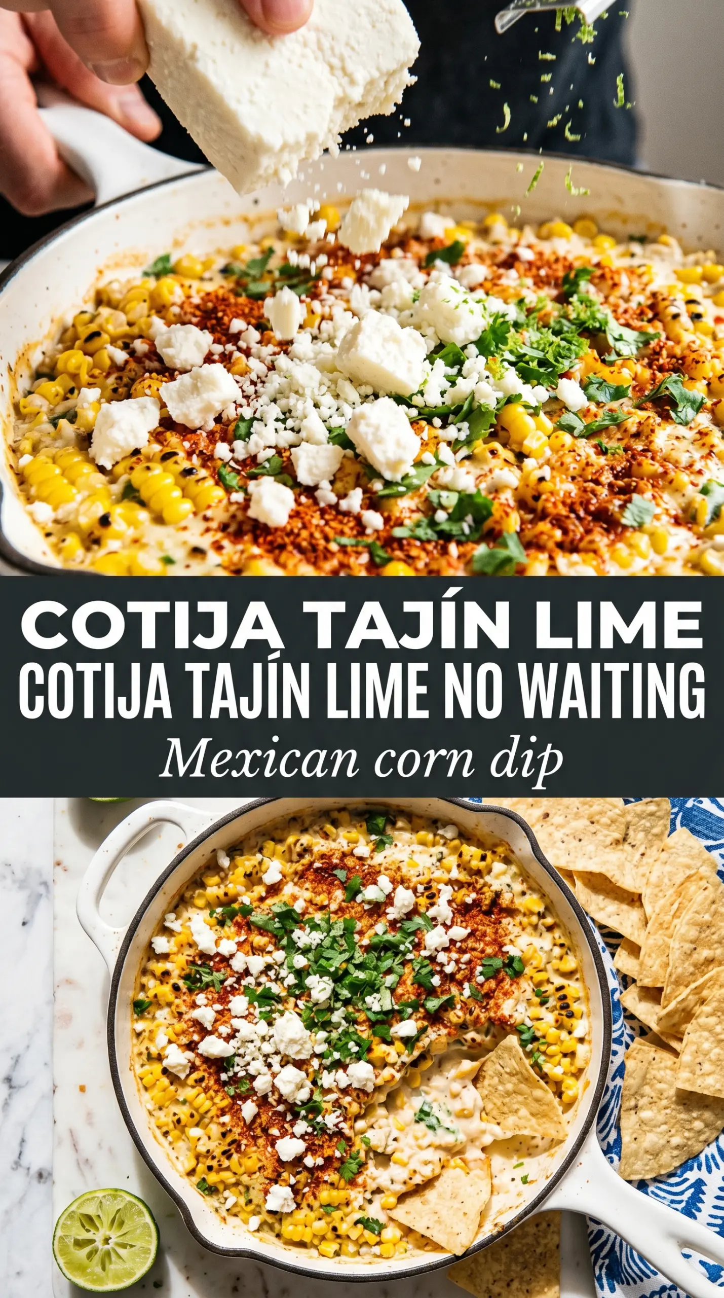 Mexican corn dip creamy charred cheesy