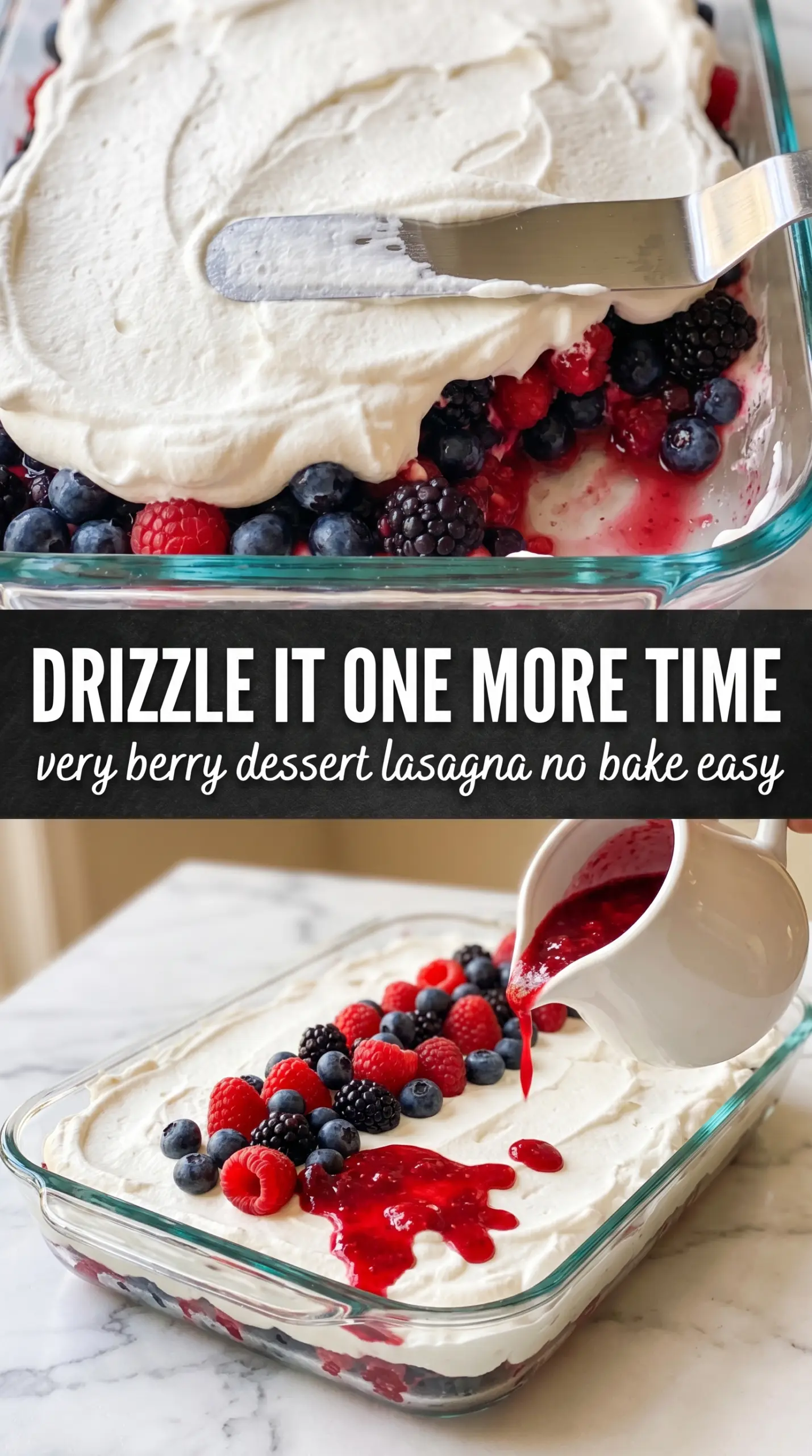 Very Berry Dessert Lasagna layered berry dessert