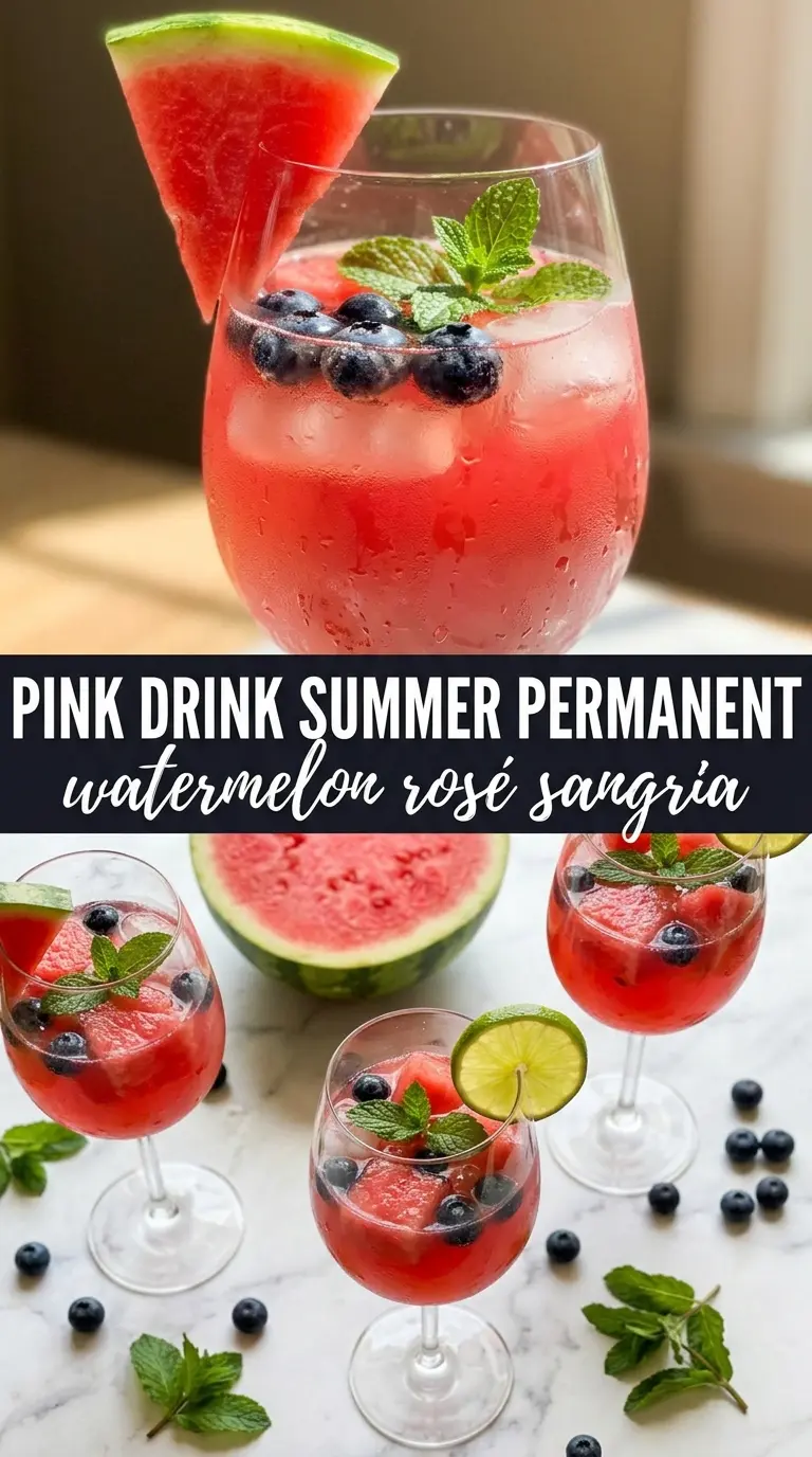 Watermelon Sangria blush-pink citrus mint