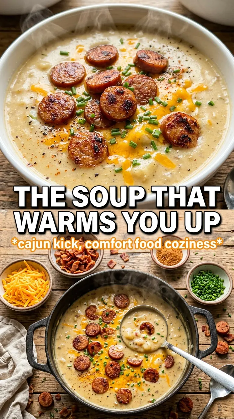 Cajun Potato Soup with Sausage creamy smoky hearty