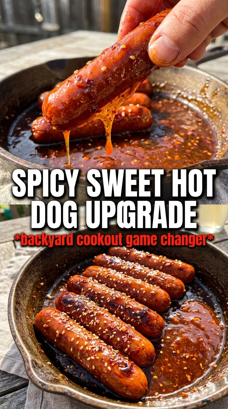 Firecracker Hot Dogs spicy jalapeño sriracha