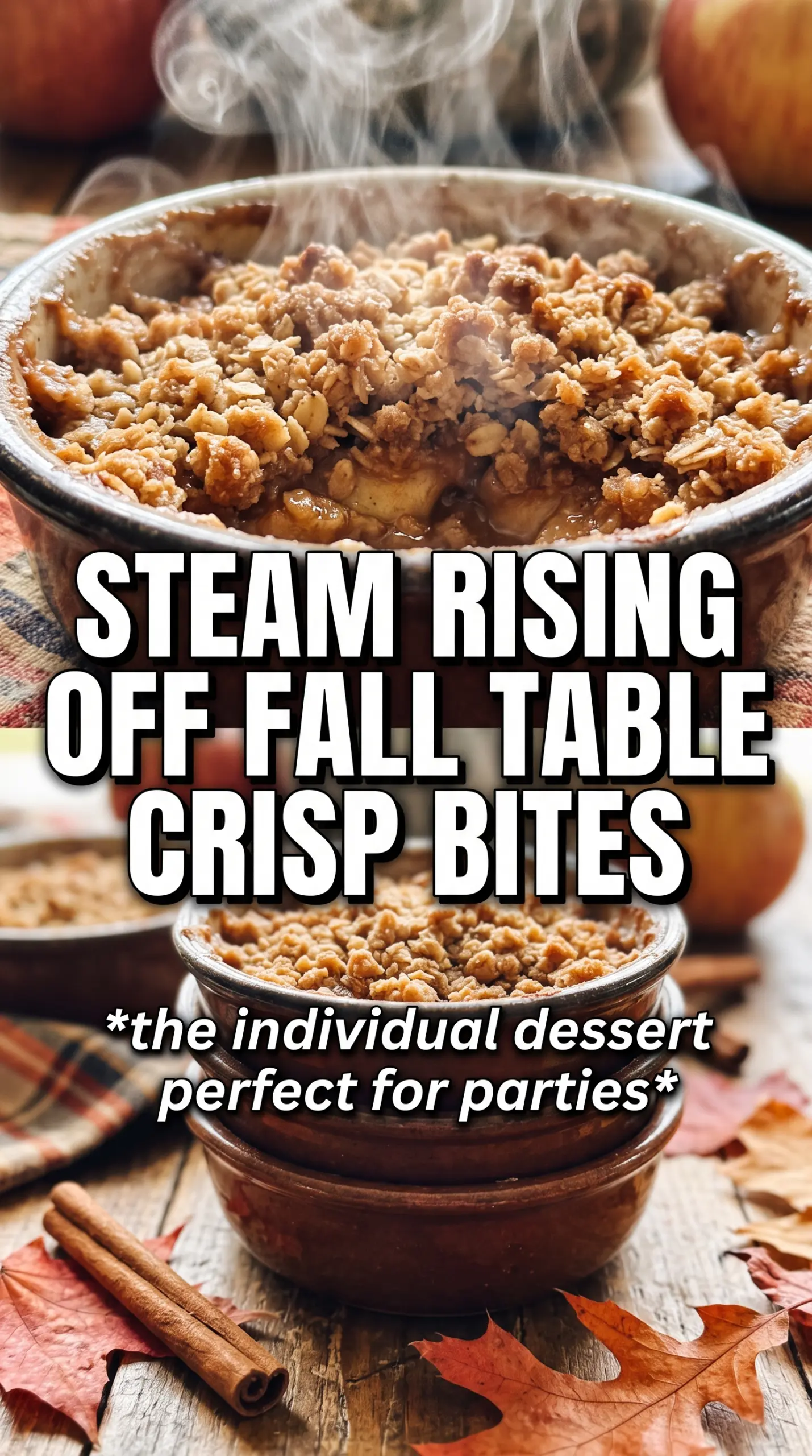 Apple Crisp Bites golden oat crumble caramelized apple