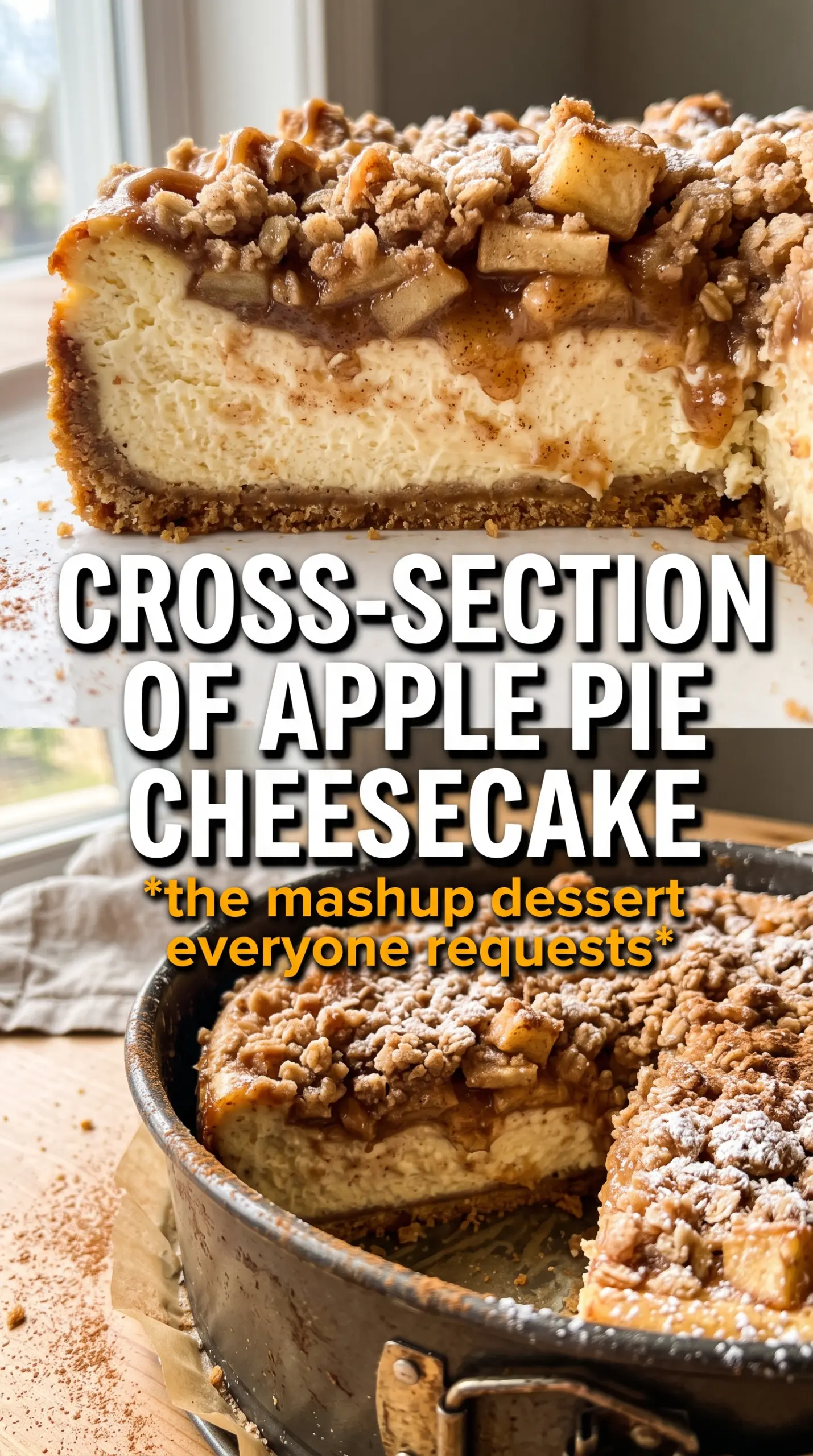Apple Pie Cheesecake creamy spiced layered