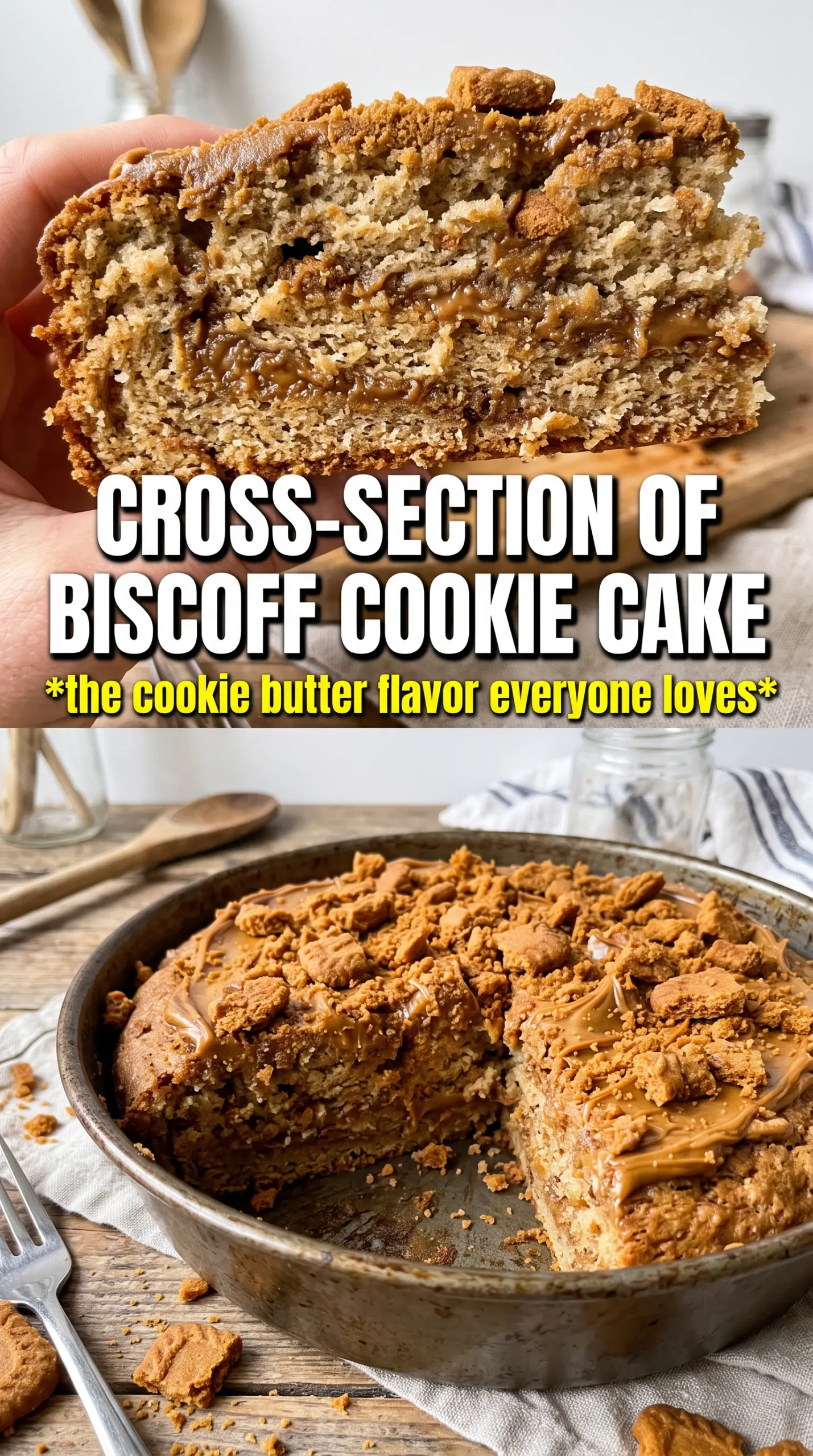 Biscoff Cookie Butter Cake caramel layers creamy frosting