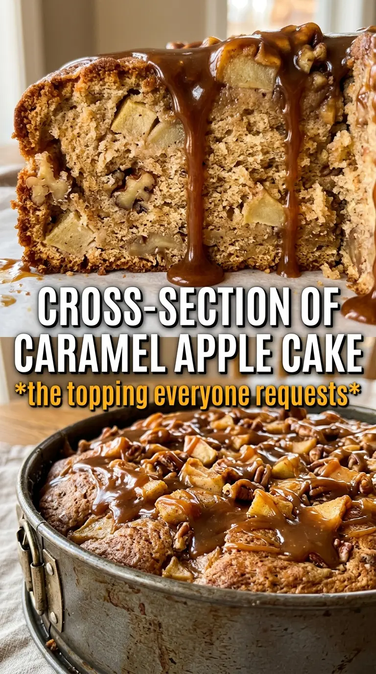 Caramel Apple Cake moist layers caramel drizzle