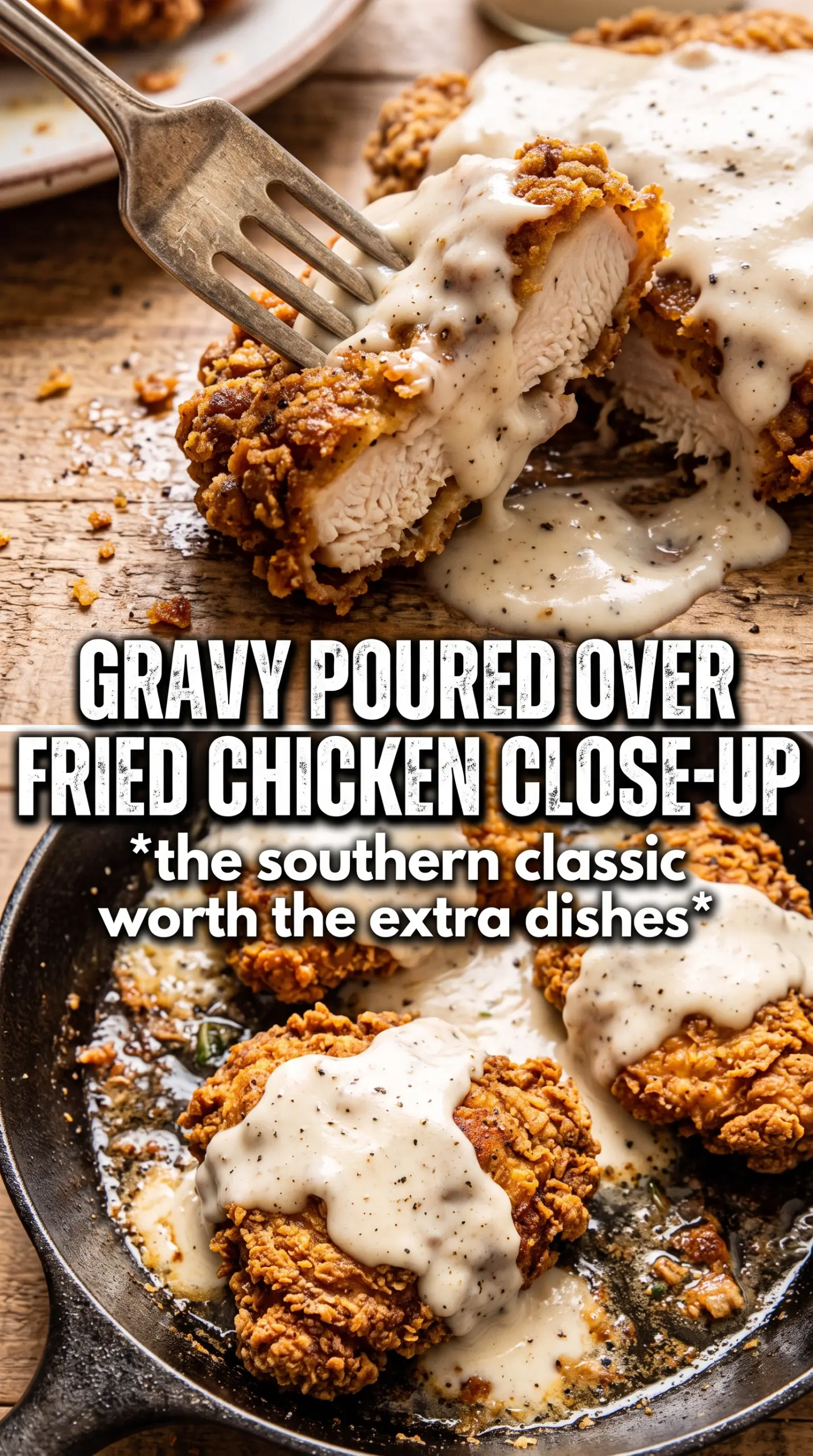 Country Fried Chicken crispy gravy