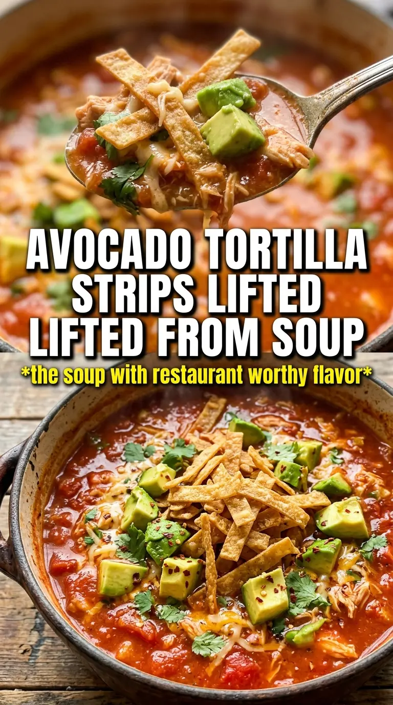 Creamy Chicken Tortilla Soup rich Tex-Mex broth