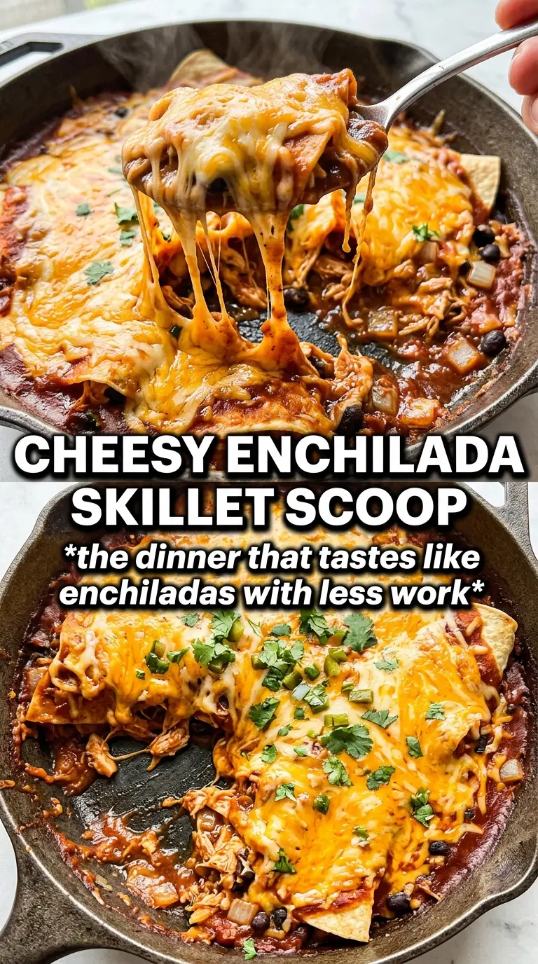 Enchilada Skillet, cheesy one-pan Tex-Mex