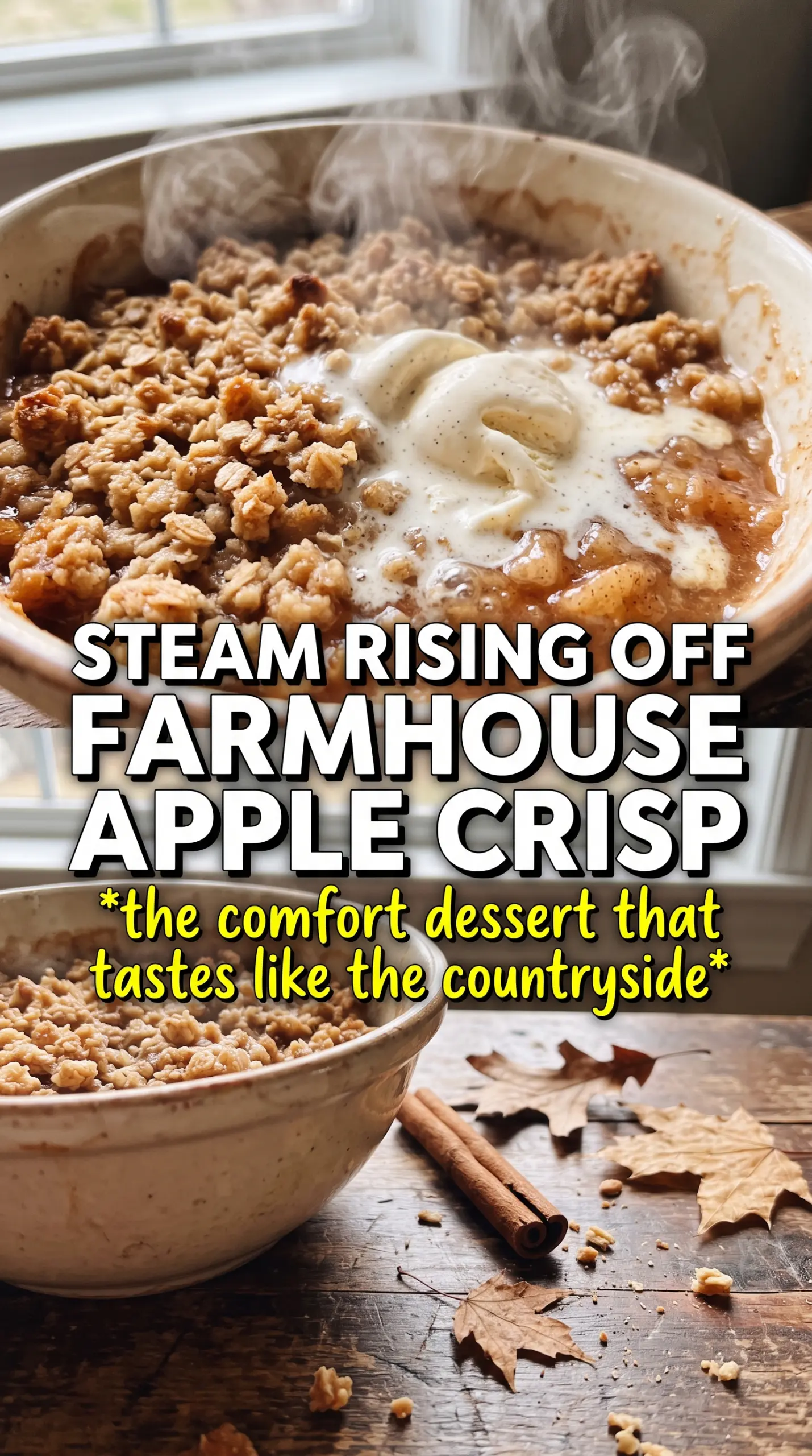 Hickory Bridge Farm Apple Crisp buttery oat crumble spiced apples