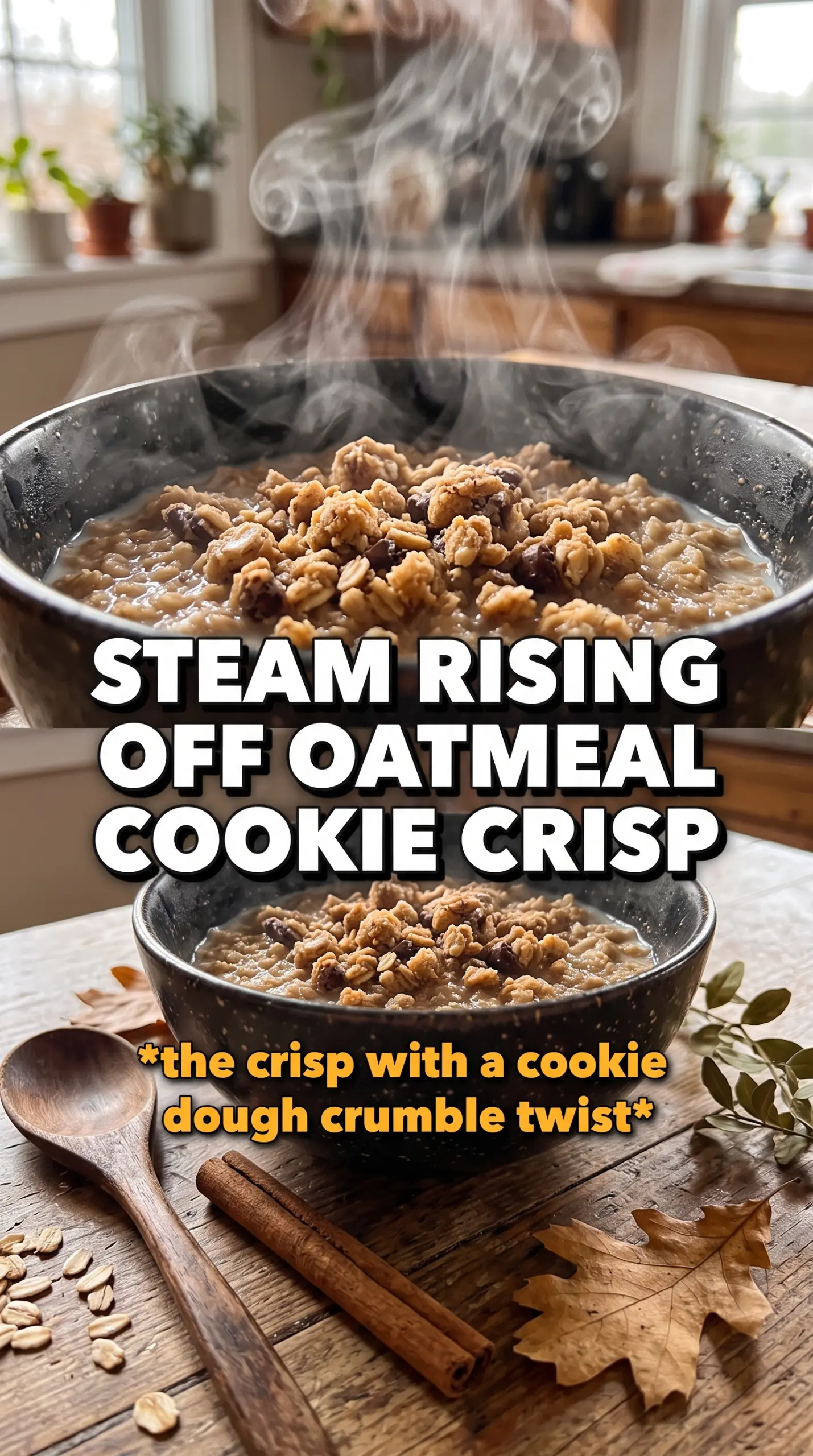 Oatmeal Cookie Apple Crisp golden crumble cinnamon apples